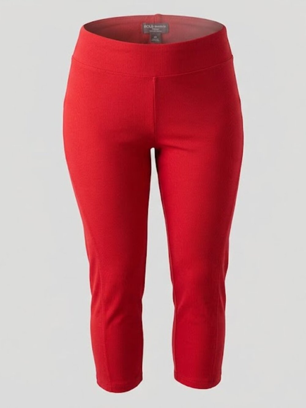 BOLD Elements Woman Red Stretch Capri Leggings NWT 2X